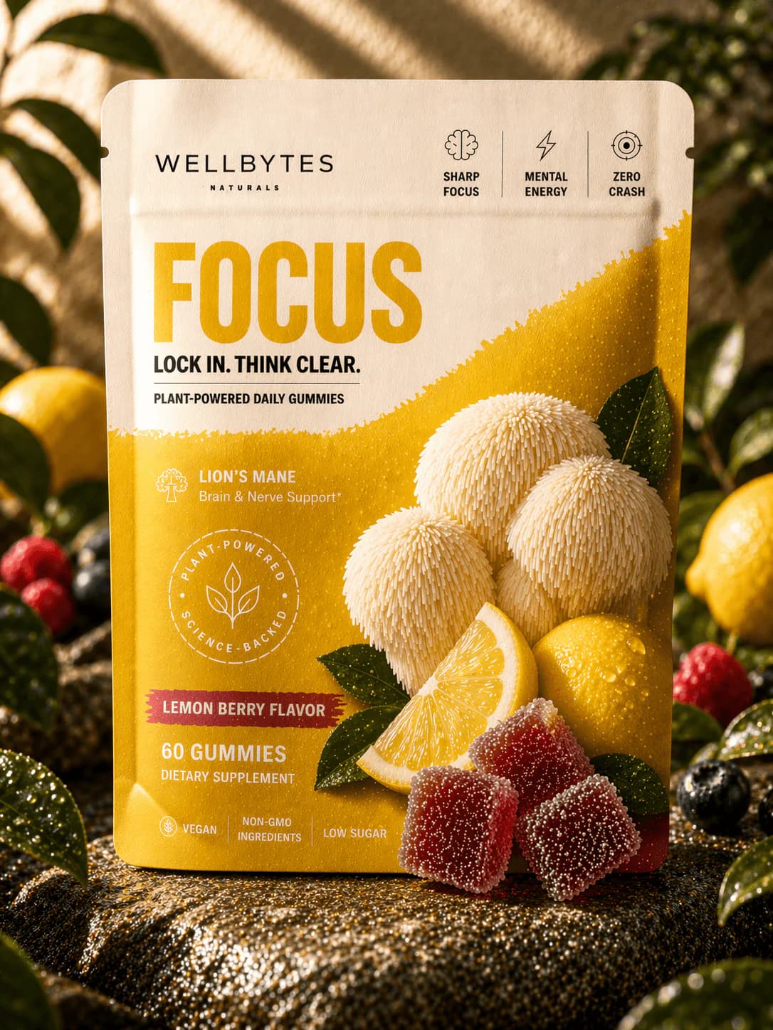WellBytes Focus — Brain Boosting Gummies