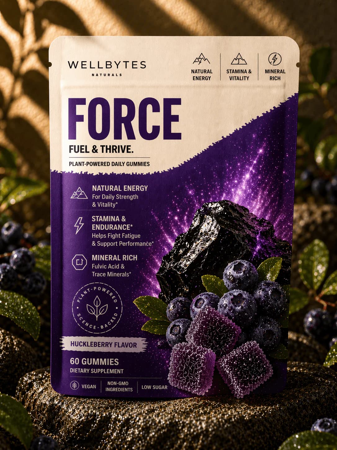WellBytes Force — Shilajit Daily Gummies
